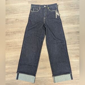 Blank NYC Dark Blue Flare & Wide Leg Jeans